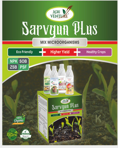 AgriVenture SARVGUN PLUS (Mix MicroOrganisms – NPK+SOB+ZSB+PSF) Bio Fertilizers