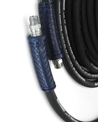 ZEPHYR BLUSHIELD KEVLAR-BRAIDED PRESSURE WASHER RUBBER HOSE WITH FITTINGS