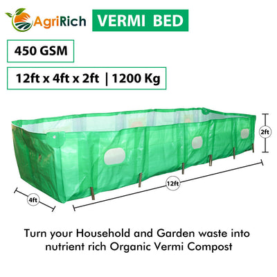 KOHINOOR AGRIRICH VERMI COMPOST BED FOR ORGANIC AGRICULTURE (GREEN)