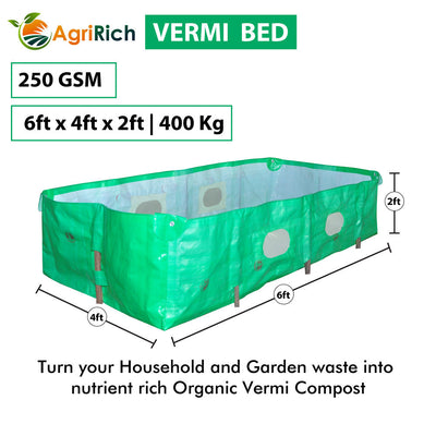 KOHINOOR AGRIRICH VERMI COMPOST BED FOR ORGANIC AGRICULTURE (GREEN)