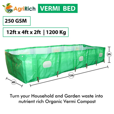 KOHINOOR AGRIRICH VERMI COMPOST BED FOR ORGANIC AGRICULTURE (GREEN)