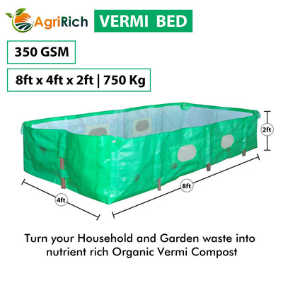 KOHINOOR AGRIRICH VERMI COMPOST BED FOR ORGANIC AGRICULTURE (GREEN)