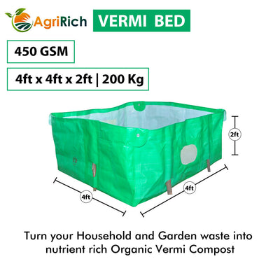 KOHINOOR AGRIRICH VERMI COMPOST BED FOR ORGANIC AGRICULTURE (GREEN)