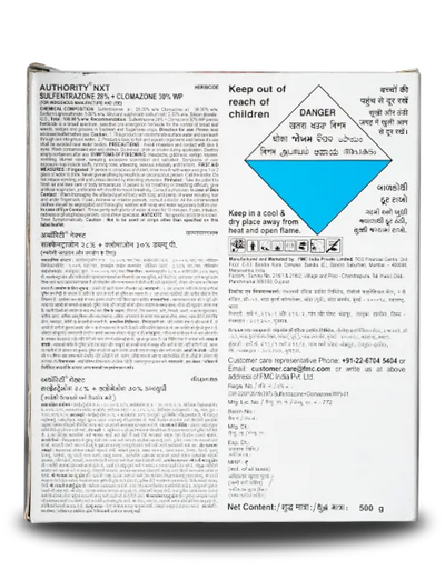 Authority NXT herbicide