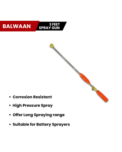 Balwaan 3 Feet|90 CM Spray Gun for Battery Sprayer