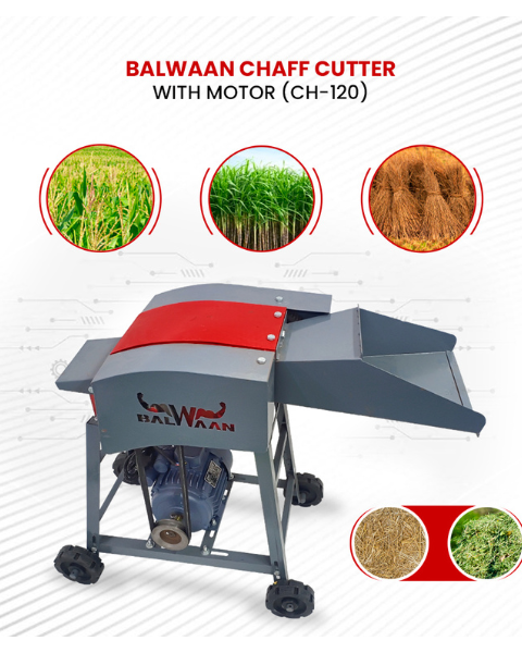 BALWAAN CH-120 CHAFF CUTTER WITH MOTOR