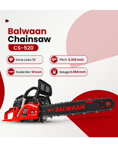 Balwaan CS-520 18 Inches Chainsaw