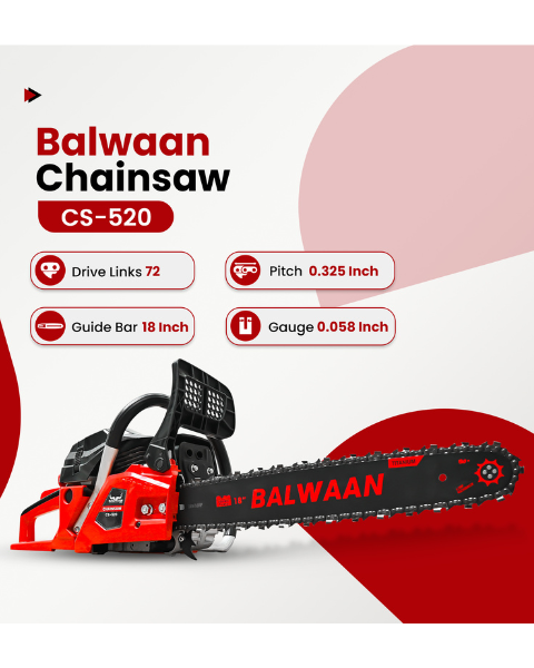 Balwaan CS-520 18 Inches Chainsaw