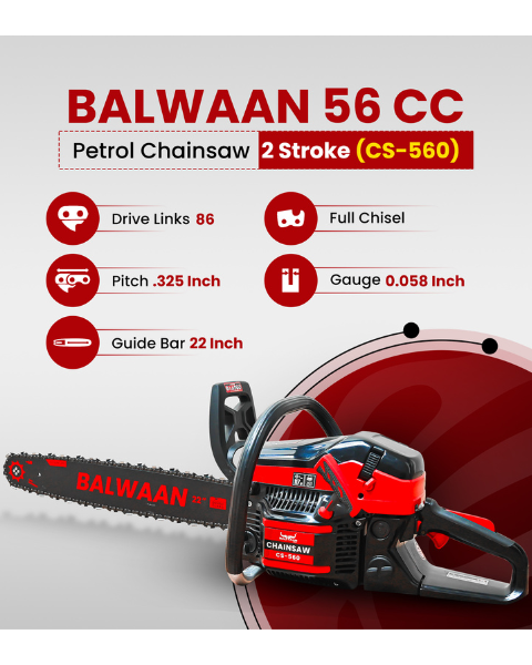 Balwaan CS-560  22 Inches Chainsaw