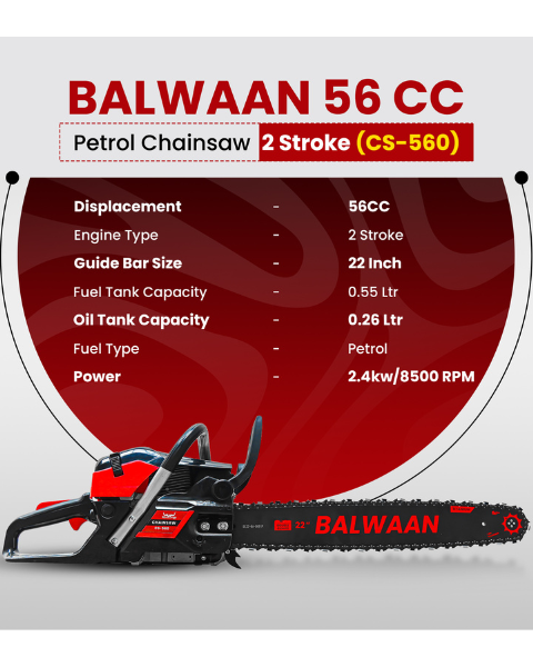Balwaan CS-560  22 Inches Chainsaw