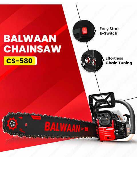 Balwaan CS-580 24 Inches Chainsaw