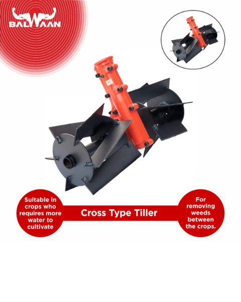 BALWAAN TILLER ATTACHMENT 26MM CROSS TYPE (14 INCH) - HEAVY