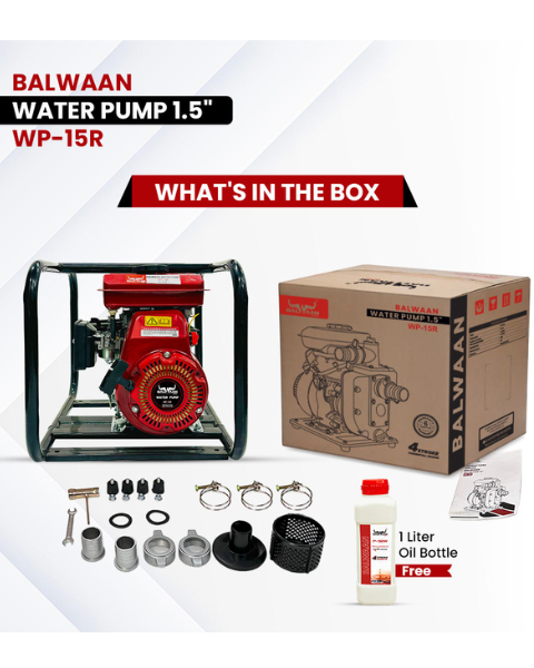 Balwaan WP-15R 98cc Water Pump 1.5 Inches