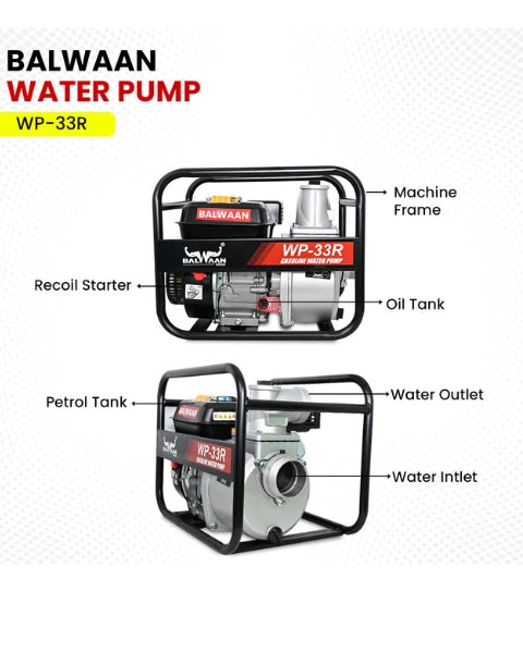 BALWAAN WP 33R WATER PUMP 3X3 INCH