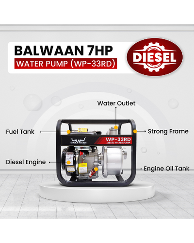 Balwaan WP 33RD Water Pump 3X3 Inch - (Premium)