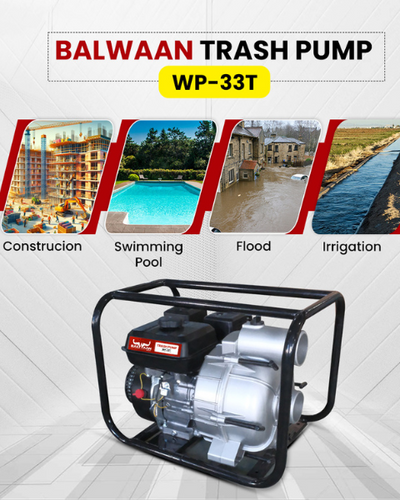 Balwaan WP-33T 3x3 Inch Trash Pump