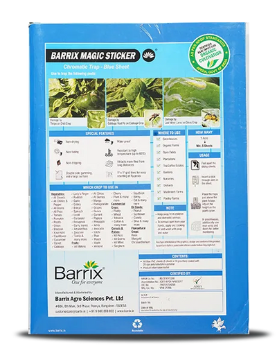 BARRIX MAGIC STICKER CHROMATIC TRAP BLUE SHEET