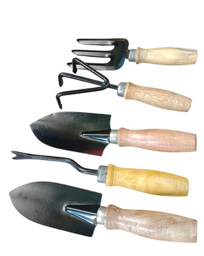 Bharat 5 Piece Wooden Gardening Tool Kit