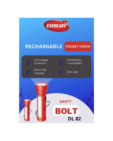 BOLT (DL 82) RECHARGABLE TORCH