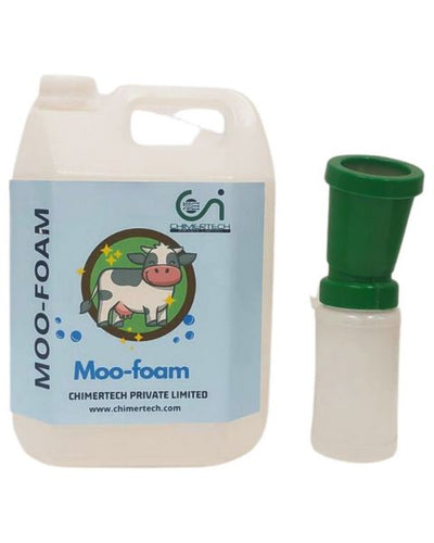 CHIMER MOOFOAM-FOAM BASED UDDER WASHING SOLUTION FOR CATTLE