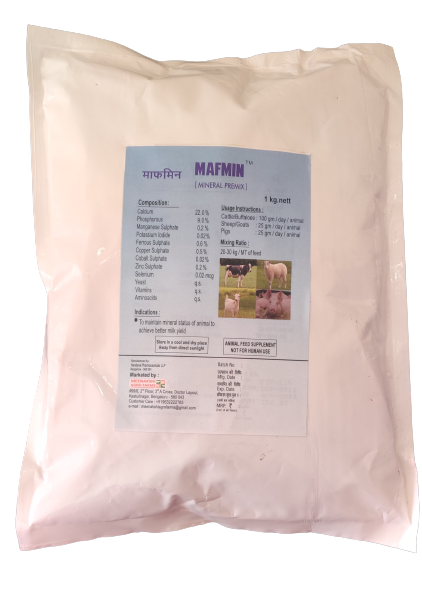 MEENAKSHI MAFMIN (MINFORTE) - MINERAL MIXTURE FOR CATTLE, BUFFALOES, SHEEPS & GOATS