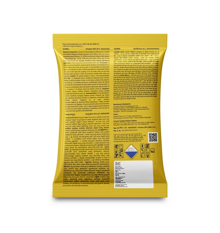 Atramax (Atrazine 50% WP) Long-Lasting Weed Control in Maize & Sugarcane Herbicides