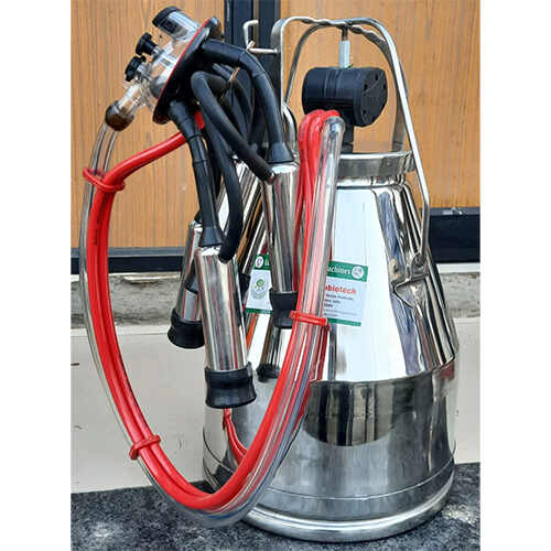 ECOMILK (EM) 03 DOUBLE POWER DOUBLE BUCKET MILKING MACHINE- WITHOUT ENGINE (FIXED)