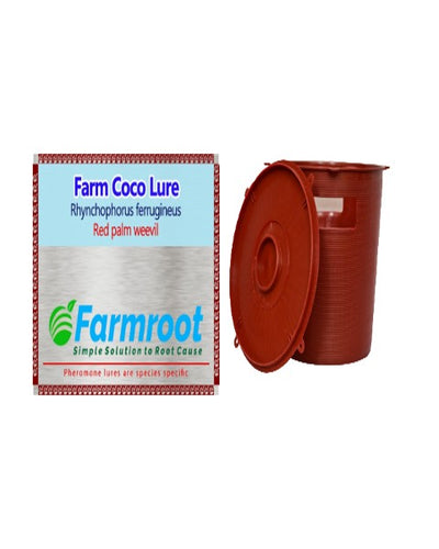 FARMROOT FARM RED PALM LURE (RPW) WITH RED BUCKET TRAP