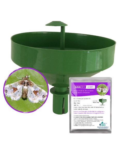 GAIAGEN BRINJAL FRUIT & SHOOT BORER LURE & INSECT WATER TRAP 1.6 L COMBO PACK