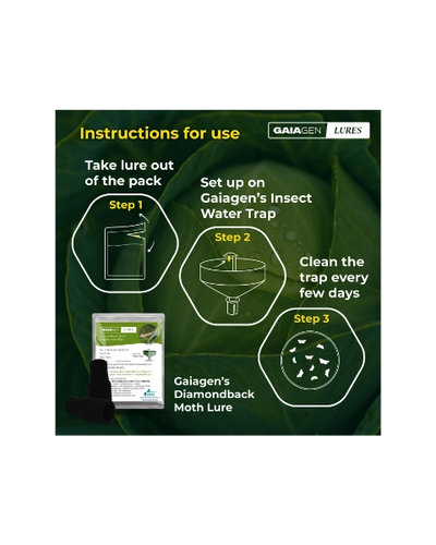 GAIAGEN DIAMONDBACK MOTH LURE & INSECT WATER TRAP 1.6 L COMBO PACK