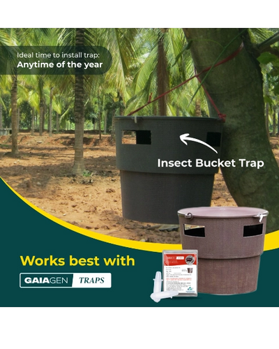 GAIAGEN RHINOCEROS BEETLE LURE & INSECT BUCKET TRAP COMBO PACK