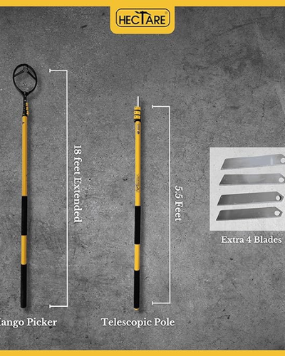 HECTARE MANGO HARVESTER PICKER WITH 18 FEET TELESCOPIC POLE