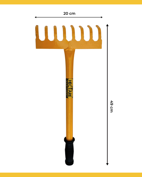 HECTARE TRADITIONAL GARDEN RAKE - HAND CULTIVATOR