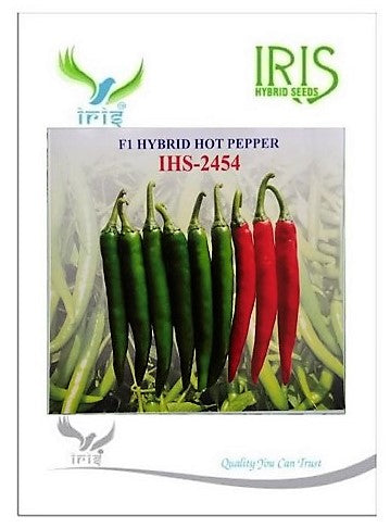 IRIS HYBRID VEGETABLE SEEDS F1 HYBRID HOT PEPPER (CHILLI) IHS-2454