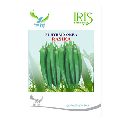 IRIS HYBRID VEGETABLE SEEDS OKRA(BHINDI) RASIKA