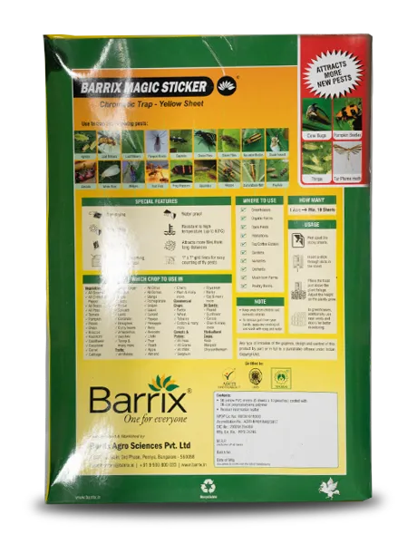 BARRIX MAGIC STICKER CHROMATIC TRAP YELLOW SHEET