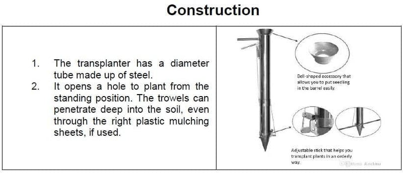 MANUAL SEEDLING TRANSPLANTER KK-MBT-01