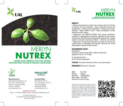 UAL MERLYN NUTREX NATURAL IONIC MINERALS