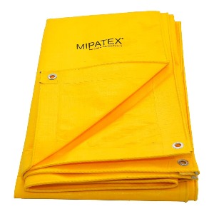 TARPAULIN (WATERPROOF, HEAVY DUTY, COLOURS: YELLOW, BLUE & SILVER)