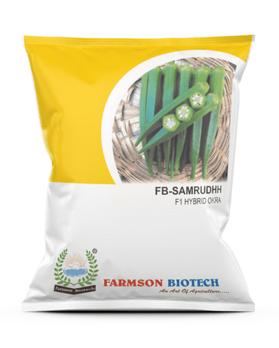 FARMSON OKRA FB SAMRUDH F1 (MEDIUM, DARK GREEN)