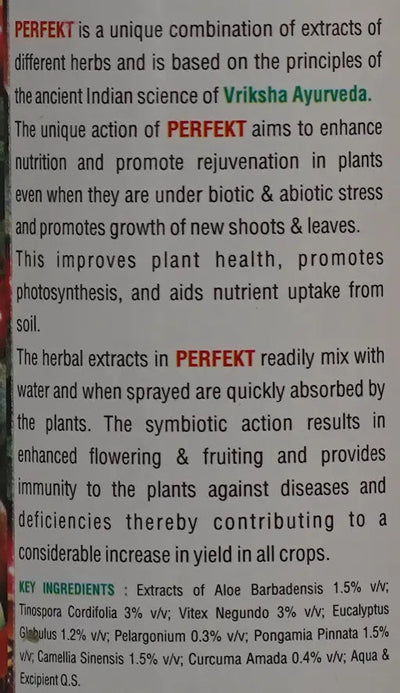 PERFEKT- HERBAL CROP HEALTH ENHANCER