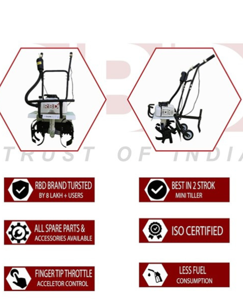 RBD 3hp 2 stroke mini tiller