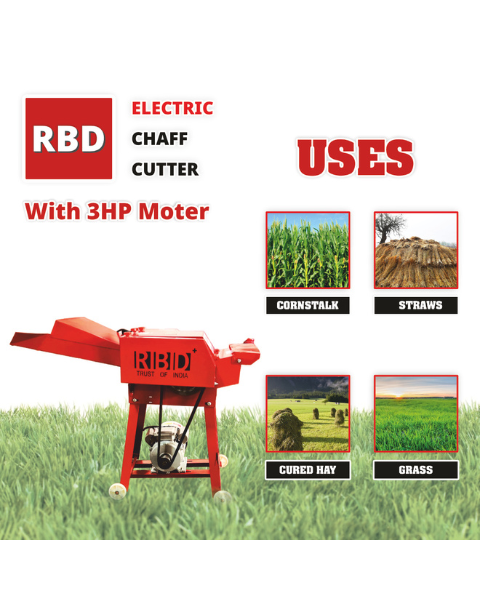 RBD Chaff Cutter With 3hp Copper Motor