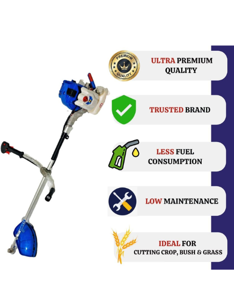 ROYAL KISSAN RK-52CCNS ULTRA PREMIUM BRUSH CUTTER 2-STROKE SIDE PACK WITH 52CC