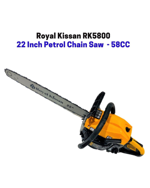 ROYAL KISSAN RK5800 ULTRA PREMIUM 22 INCH CHAIN SAW 2-STROKE 58CC