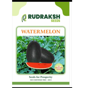 RUDRAKSH DRAGONE KING WATERMELON (OBLONG, CRIMSON RED) SEEDS