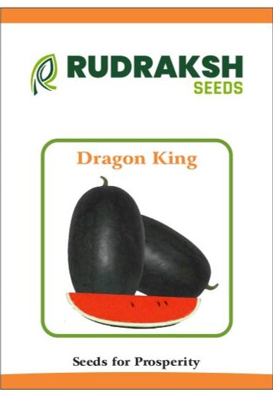 RUDRAKSH DRAGONE KING WATERMELON (OBLONG, CRIMSON RED) SEEDS