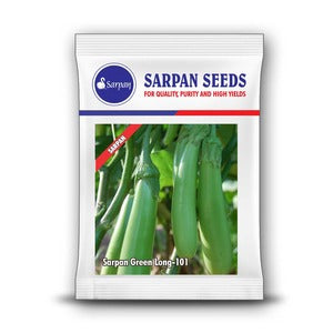 SARPAN HYBRID GREEN BRINJAL LONG-101 (SEEDS)