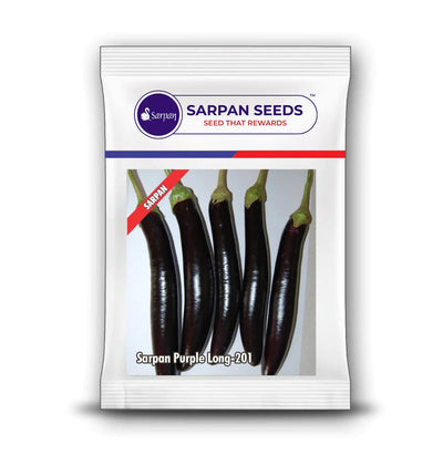 SARPAN PURPLE BRINJAL LONG - 201 (SEEDS)