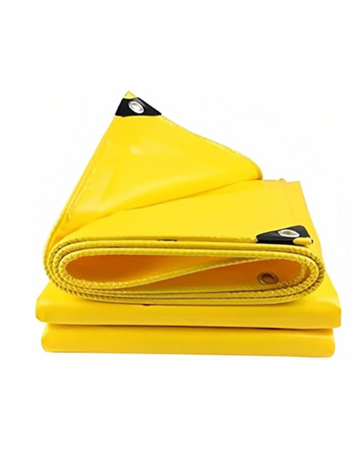 Shelter virgin HDPE tarpaulins Yellow -160 GSM